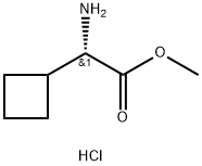 (S)-METHYL 2-AMINO-2-CYCLOBUTYLACETATE HCL Structure