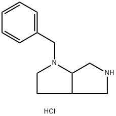 1-苄基八氢吡咯并[3,4-B]吡咯盐酸盐 结构式
