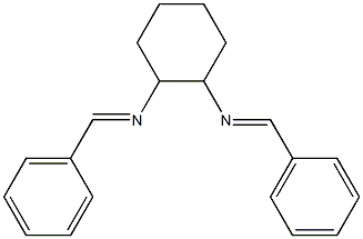 (1E,1'E)-N,N'-((1R,2S)-cyclohexane-1,2-diyl)bis(1-phenylmethanimine) 结构式