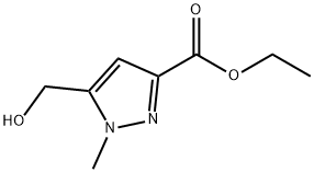 5-(羟甲基)-1-甲基-1H-吡唑-3-羧酸乙酯, 199480-22-3, 结构式