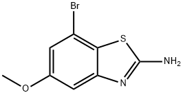 7-溴-5-甲氧基苯并[D]噻唑-2-胺 结构式