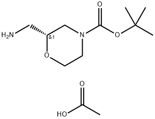 (R)-2-(氨乙基)吗啉-4-羧酸叔丁酯,1998701-09-9,结构式