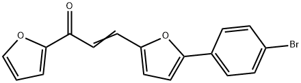 (E)-3-(5-(4-bromophenyl)furan-2-yl)-1-(furan-2-yl)prop-2-en-1-one,20005-36-1,结构式