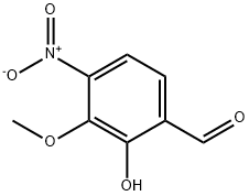 2-HYDROXY-3-METHOXY-4-NITROBENZALDEHYDE 化学構造式
