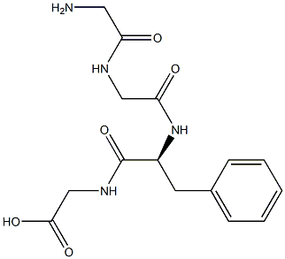 Glycine, glycylglycyl-L-phenylalanyl- 结构式