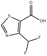 4-(difluoromethyl)-1,3-thiazole-5-carboxylic acid Struktur