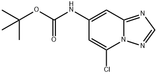 tert-butyl (5-chloro-[1,2,4]triazolo[1,5-a]pyridin-7-yl)carbamate,2009346-02-3,结构式