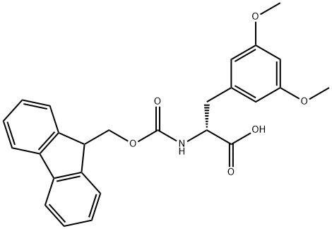 N-Fmoc-3,5-dimethoxy-D-phenylalanine, 2015414-19-2, 结构式