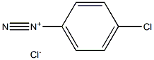 Benzenediazonium, 4-chloro-, chloride 化学構造式
