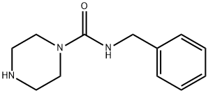 N-BENZYLPIPERAZINE-1-CARBOXAMIDE, 202819-47-4, 结构式