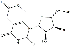5-Methoxycarbonylmethyl-2-thiouridine 结构式