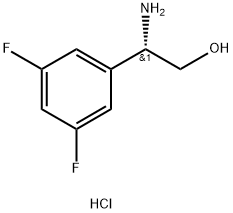 (S)-2-Amino-2-(3,5-difluorophenyl)ethanol hydrochloride Structure