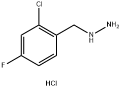 [(2-chloro-4-fluorophenyl)methyl]hydrazine dihydrochloride Structure