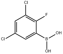 3,5-Dichloro-2-fluorophenylboronic acid Struktur