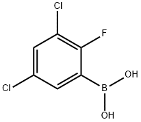 3,5-Dichloro-2-fluorophenylboronic acid Structure
