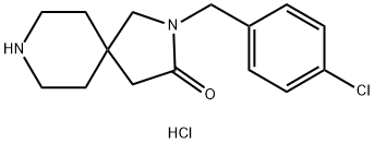 2-(4-Chlorobenzyl)-2,8-diazaspiro[4.5]decan-3-one hydrochloride, 2048273-77-2, 结构式