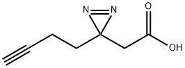 2-(3-丁炔基氮二丙啶-3-基)乙酸 结构式