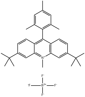 3,6-di-tert-butyl-9-mesityl-10-methylacridin-10-ium tetrafluoroborate Structure