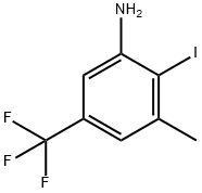 2-碘-3-甲基-5-(三氟甲基)苯胺,2055274-65-0,结构式