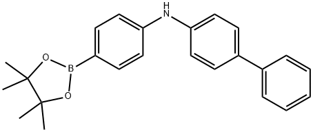 N-[4-(4,4,5,5-Tetramethyl-1,3,2-dioxaborolan-2-yl)phenyl]-[1,1'-biphenyl]-4-amine Structure