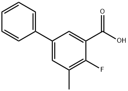 4-氟-5-甲基-[1,1'-联苯]-3-羧酸,2055398-37-1,结构式