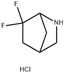 6,6-二氟-2-氮杂双环[2.2.1]庚烷盐酸盐, 2055840-65-6, 结构式