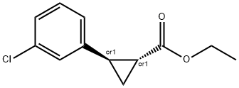 TRANS-ETHYL 2-(3-CHLOROPHENYL)CYCLOPROPANECARBOXYLATE Struktur