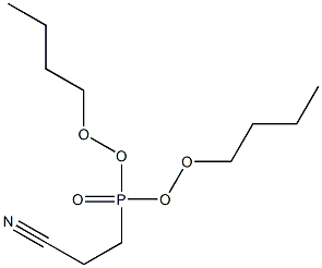 3-dibutoxyphosphorylpropanenitrile Structure