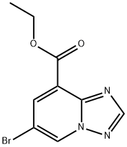 6-Bromo-[1,2,4]triazolo[1,5-a]pyridine-8-carboxylic acid ethyl ester Structure