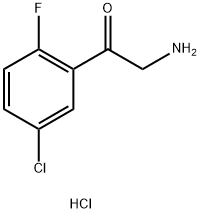2-amino-1-(5-chloro-2-fluorophenyl)ethan-1-one hydrochloride 结构式