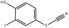 Thiocyanic acid, 4-hydroxy-3-iodophenyl ester 结构式