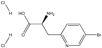 (S)-2-Amino-3-(5-bromopyridin-2-yl)propanoic acid dihydrochloride Struktur