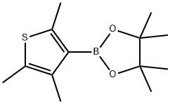 4,4,5,5-四甲基-2-(2,4,5-三甲基噻吩-3-基)-1,3,2-二氧杂硼烷, 2064117-97-9, 结构式