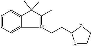 3H-Indolium, 1-[2-(1,3-dioxolan-2-yl)ethyl]-2,3,3-trimethyl- Structure