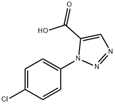 1-(4-氯苯基)-1H-1,2,3-三唑-5-羧酸 结构式