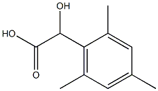 Benzeneacetic acid, a-hydroxy-2,4,6-trimethyl- Structure