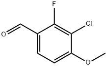 3-Chloro-2-fluoro-4-methoxybenzaldehyde Struktur