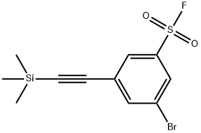 3-Bromo-5-((trimethylsilyl)ethynyl)benzenesulfonyl fluoride >=95% Structure