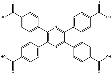 4,4',4'',4'''-(pyrazine-2,3,5,6-tetrayl)tetrabenzoic acid Structure