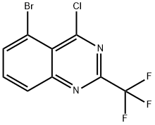 5-Bromo-4-chloro-2-(trifluoromethyl)quinazoline Structure