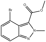 methyl 4-bromo-2-methyl-2H-indazole-3-carboxylate Struktur