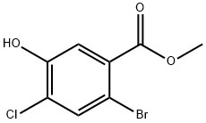 methyl 2-bromo-4-chloro-5-hydroxybenzoate Struktur