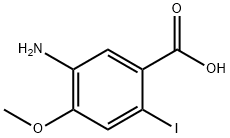 5-Amino-2-iodo-4-methoxy-benzoic acid 化学構造式
