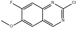 2-chloro-7-fluoro-6-methoxyquinazoline Struktur