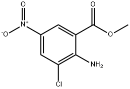 2-氨基-3-氯-5-硝基苯甲酸甲酯, 2092144-82-4, 结构式