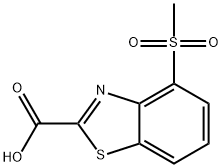 4-methanesulfonyl-1,3-benzothiazole-2-carboxylic acid Struktur