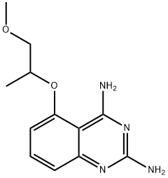 5-((1-methoxypropan-2-yl)oxy)quinazoline-2,4-diamine 结构式