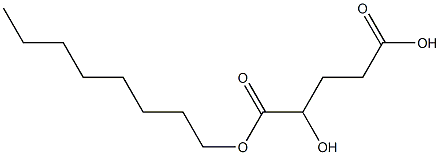 2-Hydroxy-pentanedioic acid 1-octyl ester,2097068-39-6,结构式