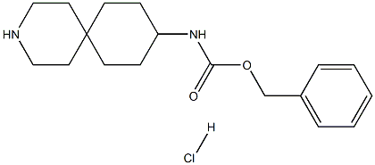 benzyl 3-azaspiro[5.5]undecan-9-ylcarbamate hydrochloride 结构式