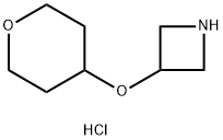 3-((tetrahydro-2H-pyran-4-yl)oxy)azetidine hydrochloride Structure
